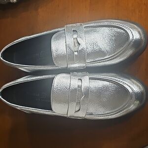 Chinese Laundry Porter Silver Metallic Womens Loafer